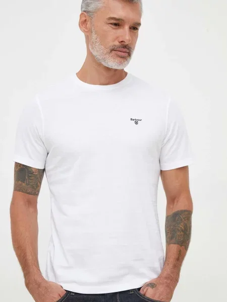 Barbour basic tričko ESSENTIALS bílé