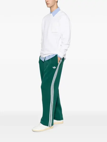 Trčanje hlače Adidas s vezom crvena
