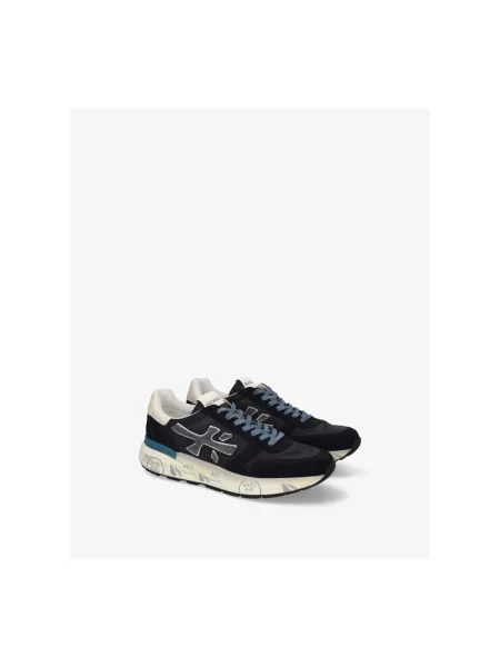 Premiata Sneakers MICK cu adaos de piele albastru