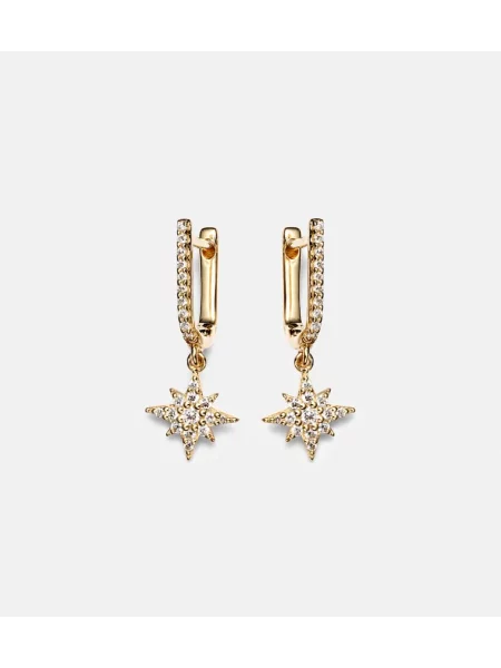 Náušnice Stone And Strand kamene zlatá