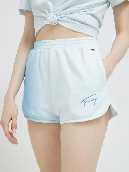 Къс панталон Tommy Jeans синьо