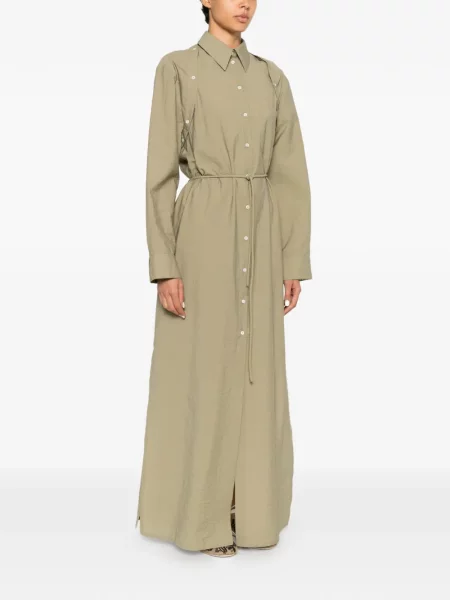 Rochie tip cămașă Nanushka verde