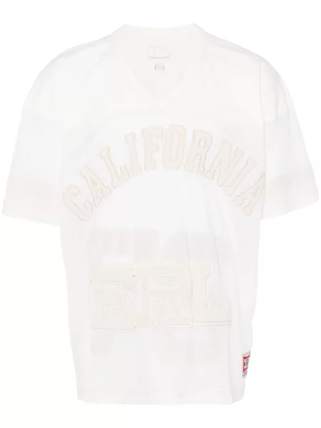 Piłka nożna koszulka Erl z dżerseju biała