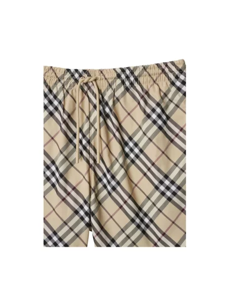 Szorty Burberry w kratę beżowe