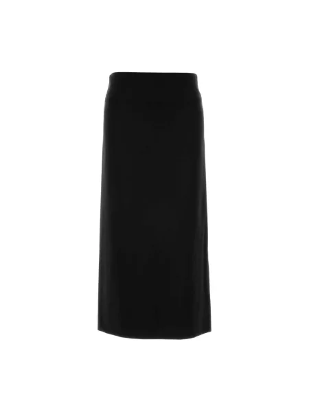 Spódnica maxi Jil Sander z rozcieciem czarna