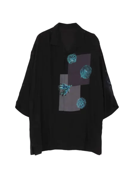 Grafic cămașă Yohji Yamamoto negru
