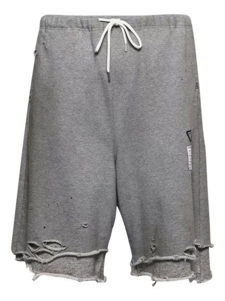 Pantaloni scurți Maison Mihara Yasuhiro zdrențuiți gri