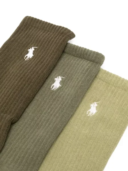 Siuvinėtas vilnonis kepurė Polo Ralph Lauren pinti ruda