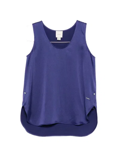 Блуза Calvin Klein с апликация синьо