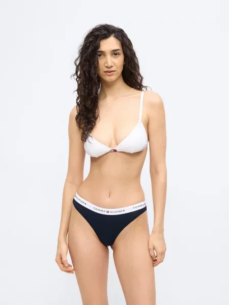 Tommy Hilfiger Underwear Tanga bleumarin alb