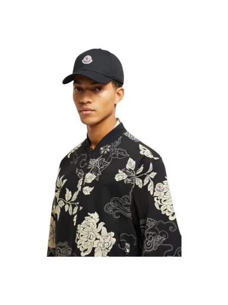 Czapka z daszkiem Moncler czarna