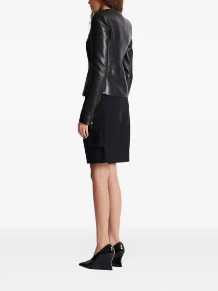 Cu peplum geacă Balmain negru