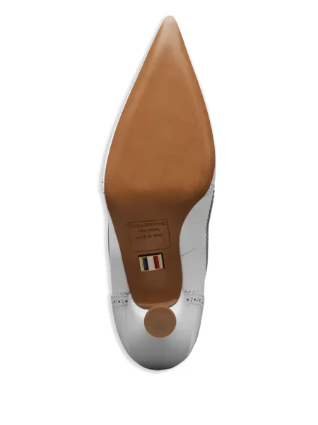 Pantofi cu toc Thom Browne din piele alb