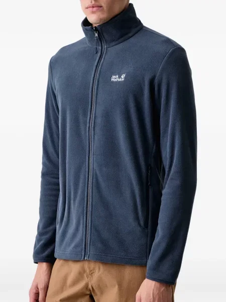 Pulover Jack Wolfskin din fleece albastru