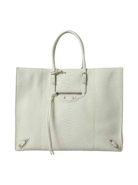 Torebka skórzana Balenciaga skórzana biała