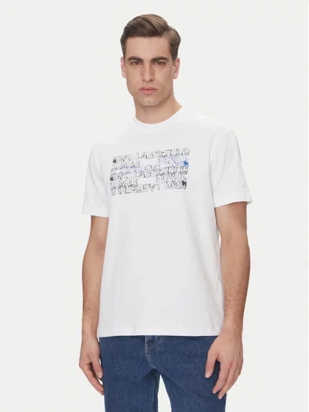 Karl Lagerfeld Jeans T-Shirt Regular Fit λευκό