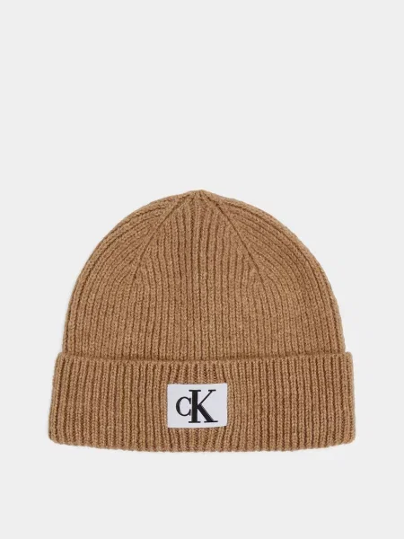 Шапка Calvin Klein бежевая