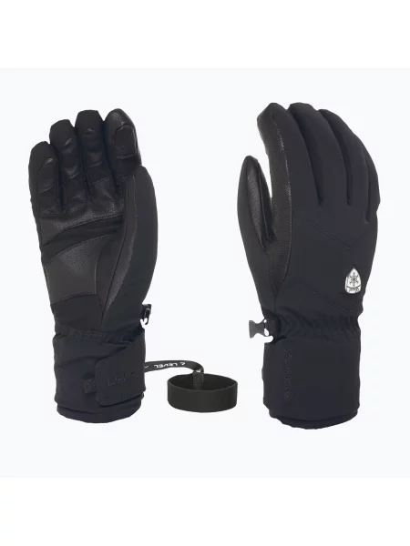 Mănuși de schi damă Level I-Super Radiator W Gore-Tex black negru