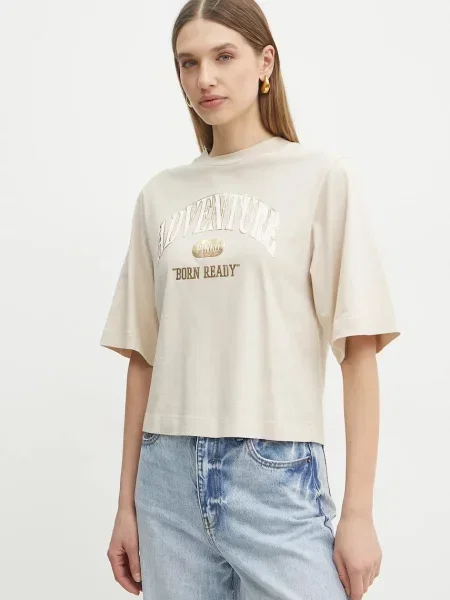 PINKO T-Shirt Niamey beżowy