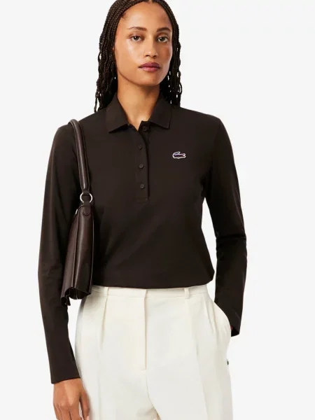 Поло Lacoste коричневе