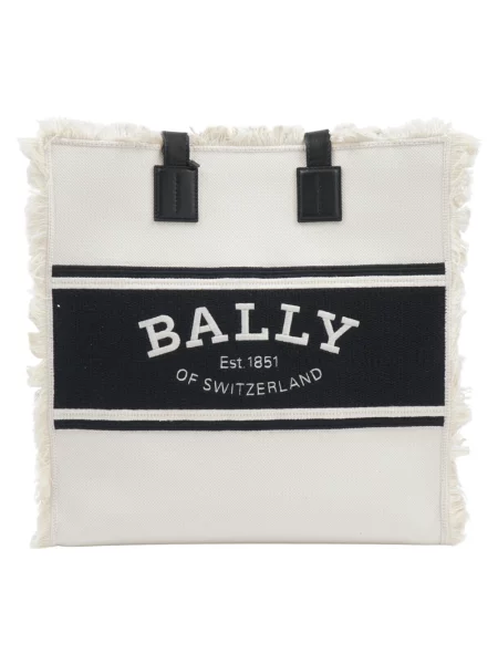 Shopperka Bally z frędzli biała