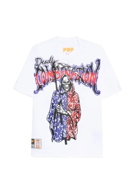 Grafic tricou Pdf cu imagine alb