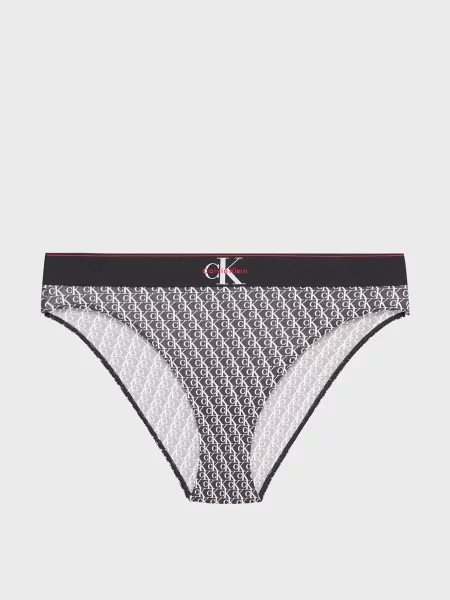 Талия трусы Calvin Klein с высокой посадкой черные