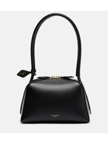 Geantă shopper Alaïa din piele negru