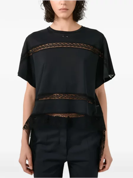 Tricou Barbara Bui din dantelă negru