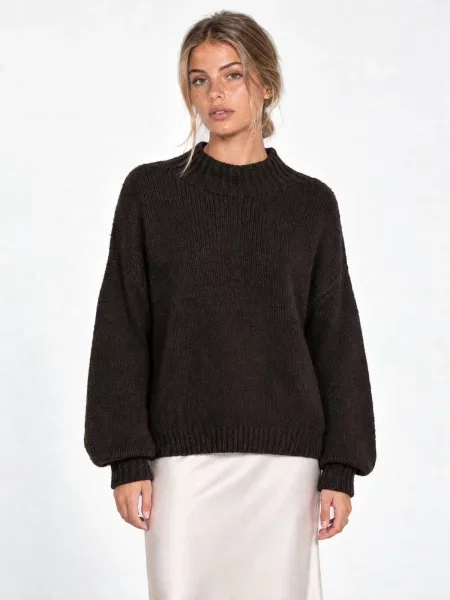 MixRay Pulover Pullover tamno smeđa