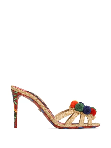 Papuci tip mules Dolce & Gabbana cu broderie