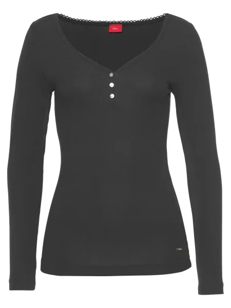 S.Oliver Bluză de noapte negru