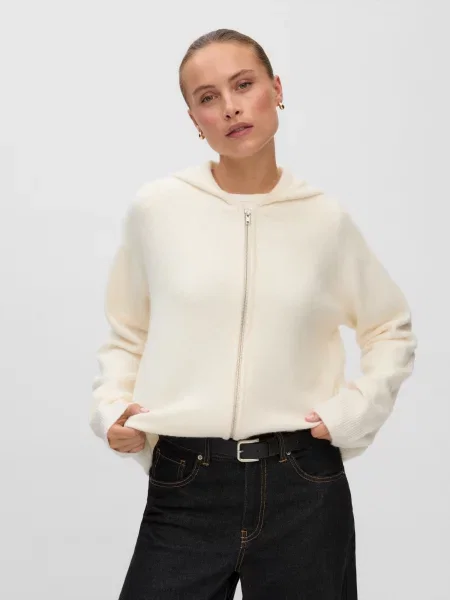 VERO MODA Geacă tricotată VMBESTI crem