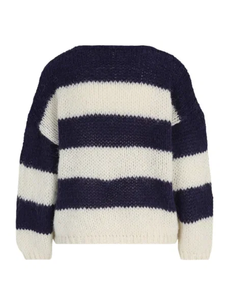 Vero Moda Petite Pulover ERIN noćno plava / prljavo bijela