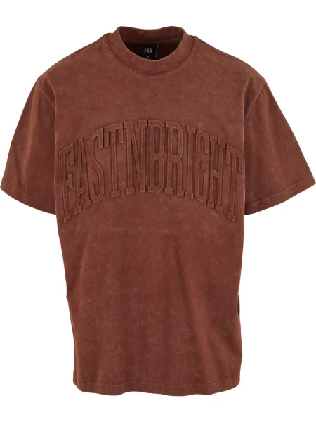 Fast & Bright Tricou ruginiu maro