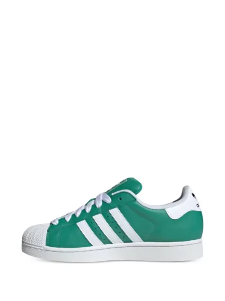 Sneakerși Adidas Superstar cu dungi verde