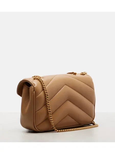 Geantă Saint Laurent din piele bej