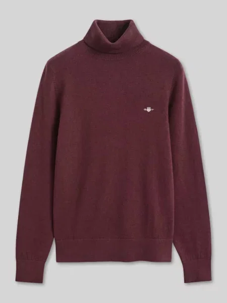 Sweter z golfem o kroju regular fit z mieszanki wełny Gant