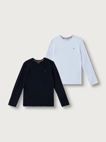 Tommy Hilfiger majica dugih rukava za djecu od pamuka plava