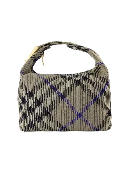 Wielobarwność torebka Burberry zielona