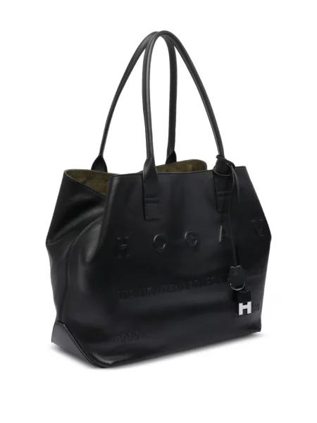 Geantă shopper Hogan din piele negru
