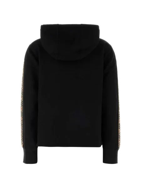 Hanorac cu glugă Burberry cu dungi negru