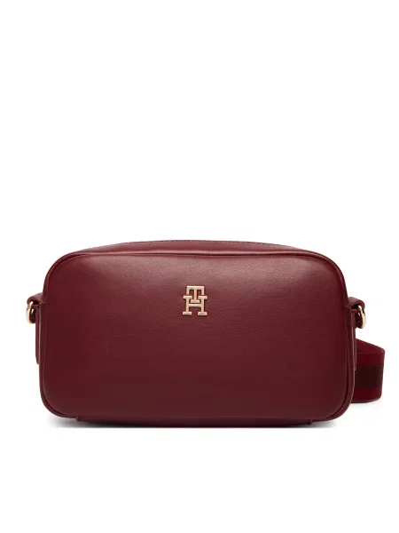 TOMMY HILFIGER Taška cez rameno ESSENTIAL gaštanová