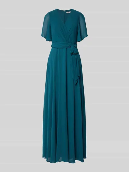 Suknia wieczorowa z dekoltem w serek w kroju regular fit Christian Berg Cocktail