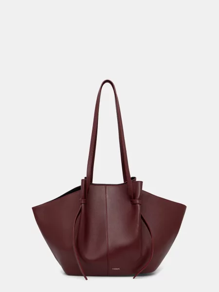 Yuzefi torebka shopper skórzana LARGE MOCHI bordowa