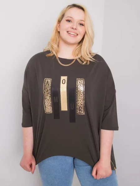 Bluza Relevance s potiskom črna