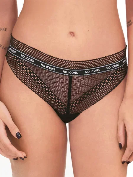 Женские прозрачные трусики чорні