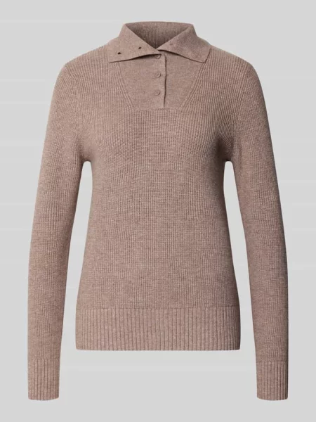 Bluzka z długim rękawem o kroju slim fit z mieszanki Christian Berg Woman