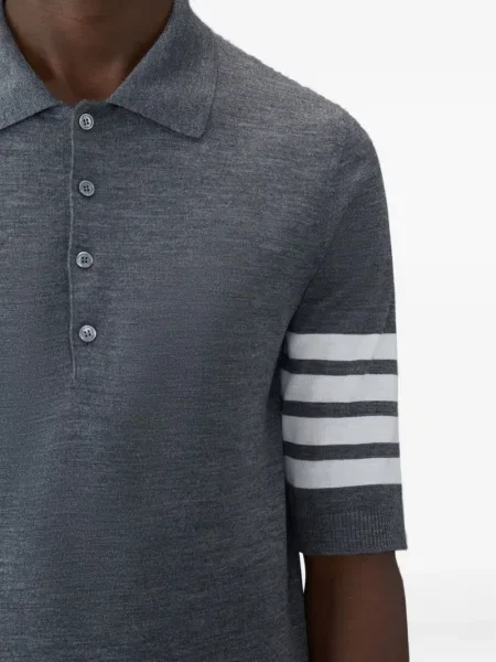 Polo Thom Browne cu dungi gri