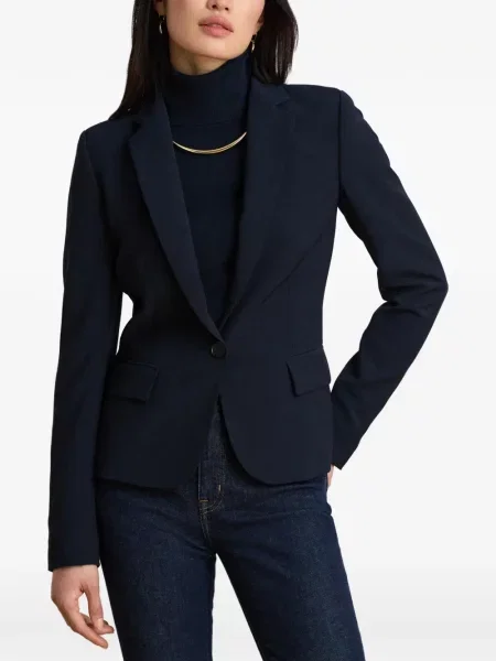 Blejzer Lauren Ralph Lauren od krep plava
